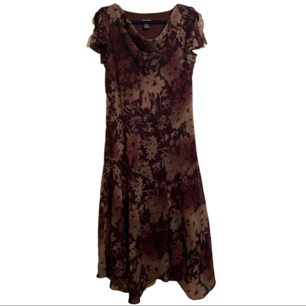 ⭐️10/BELIEVE | Brown/Purple Floral Dress | 10